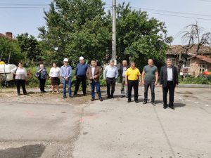Първа копка на обект Изграждане на спортна площадка