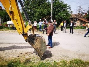 Първа копка на обект Изграждане на спортна площадка